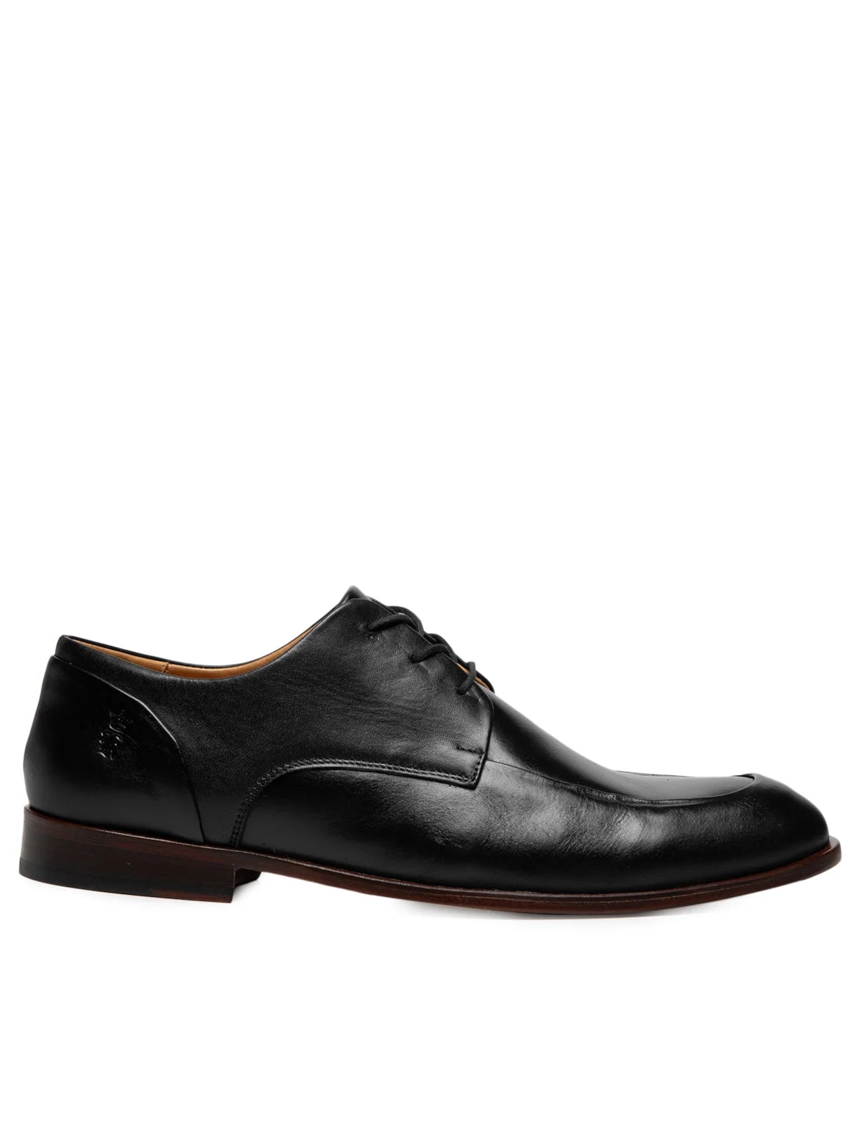 Men's Lace-up Dress Shoes in Smooth Leather - Black